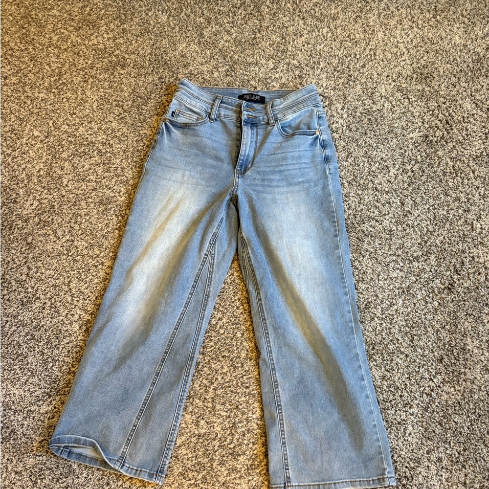 Judy Blue Light Blue Wide-Leg Jeans